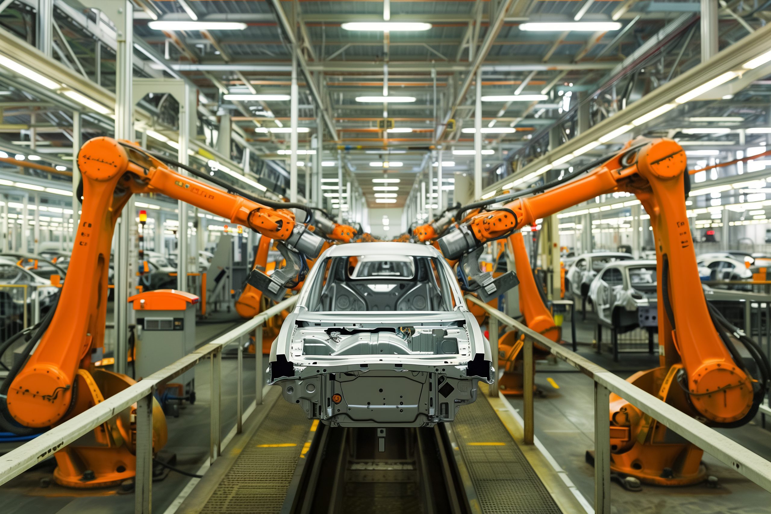 automobile-assembly-line-production-automated-robot-arm-welding-car-factory-industrial