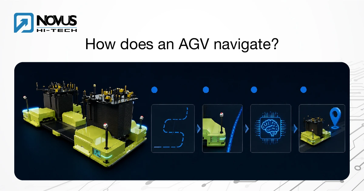 How does an AGV navigate