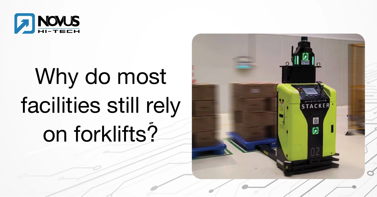 Why do most facilities still rely on forklifts