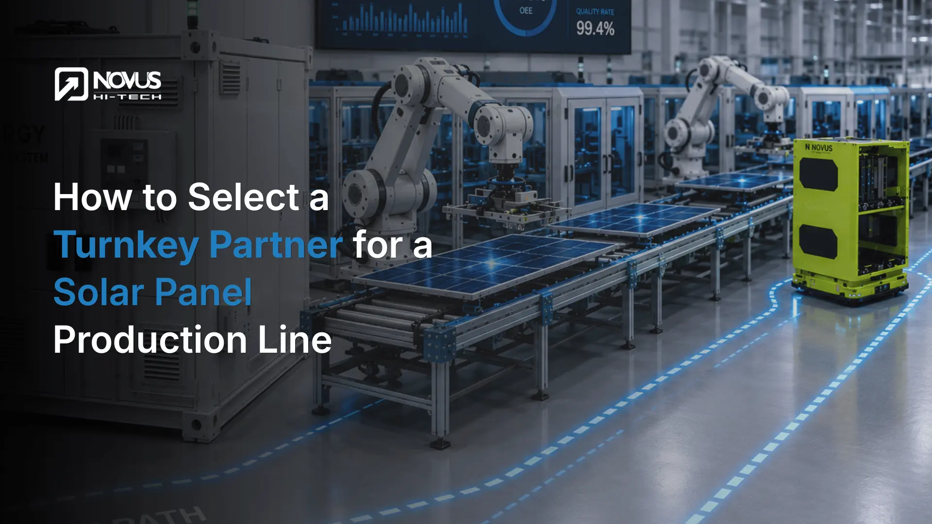 solar panel production line
